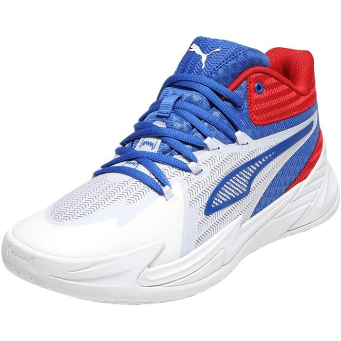 Кросівки баскетбольні PUMA Dagger (39 EU, White Mountain Blue For All Time Red)