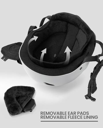 Набір для сноубордингу та лижного спорту Outdooraster: шолом, маска PRO, для жінок, чоловіків, молоді, білий, XL