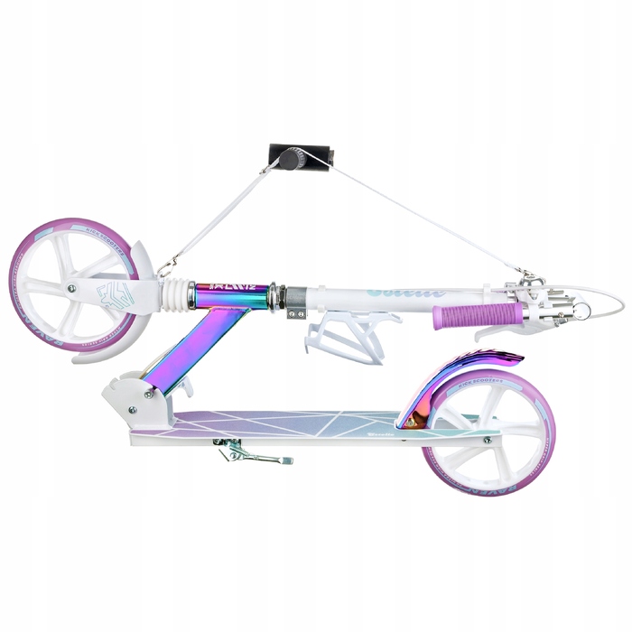 Складаний електросамокат RAVEN Estelle PRO White Neo Chrome, амортизатор 200 мм