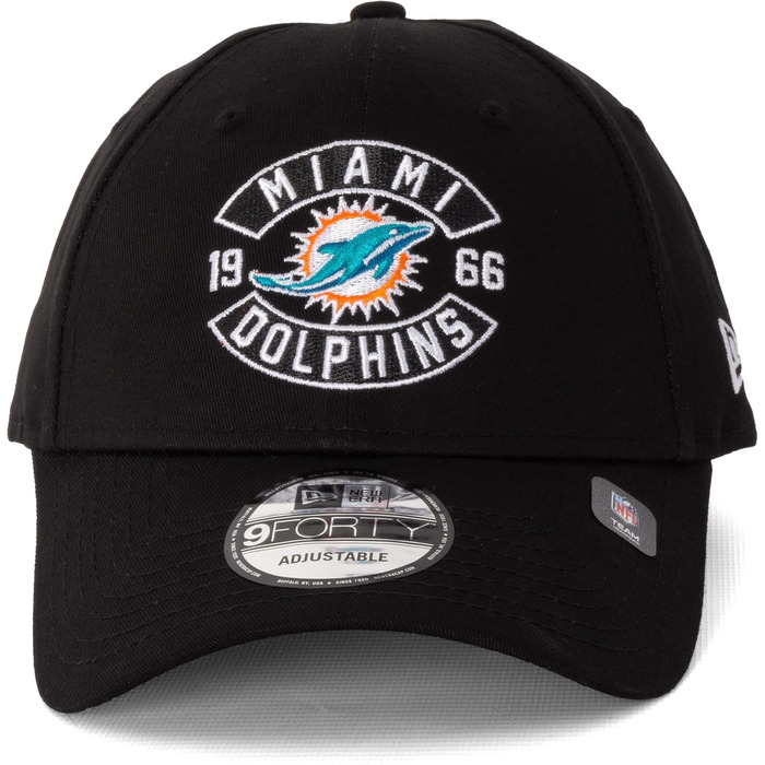 Кепка New Era 9FORTY MLB NFL Limited Edition Miami Dolphins, чорна, універсальний розмір