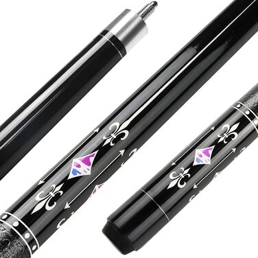 Більярдний кий 18/19/20/21 oz, 58' - професійний кий для більярду, 13mm наконечник, для гри 8/9 куль, чорний 21oz