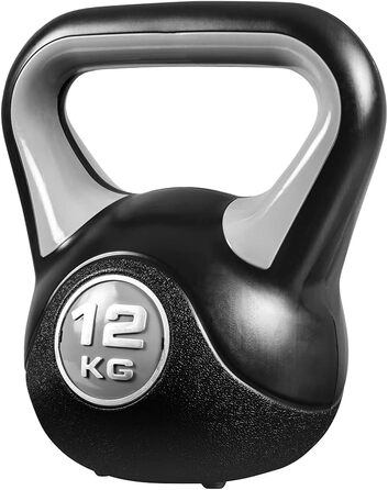 Гиря Miweba Sports KB200 4-12 кг для фітнесу та силових тренувань, безпечна для підлоги, для занять у приміщенні та на вулиці