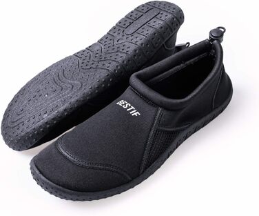 Чоботи для плавання / Водні черевики з неопрену (чоловічі та жіночі) | З шнурком | Легкі та зручні | Розміри 36-45 | Чорний, блакитний