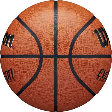 Баскетбольний м'яч Wilson Evolution розмір 7, коричневий, для дорослих, універсальний