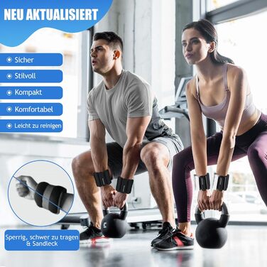 Ваги для ніг та рук BECOJADDE 0.45/0.9 кг (1.8 кг пара) - для кардіотренувань, бігу, фітнесу