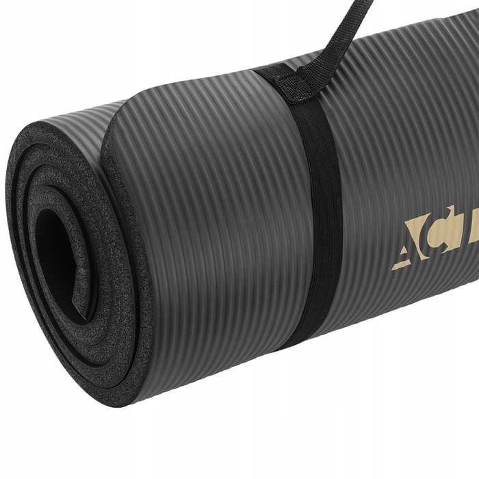 Кілимок для фітнесу Activ/Space, 183 см x 61 см, чорний