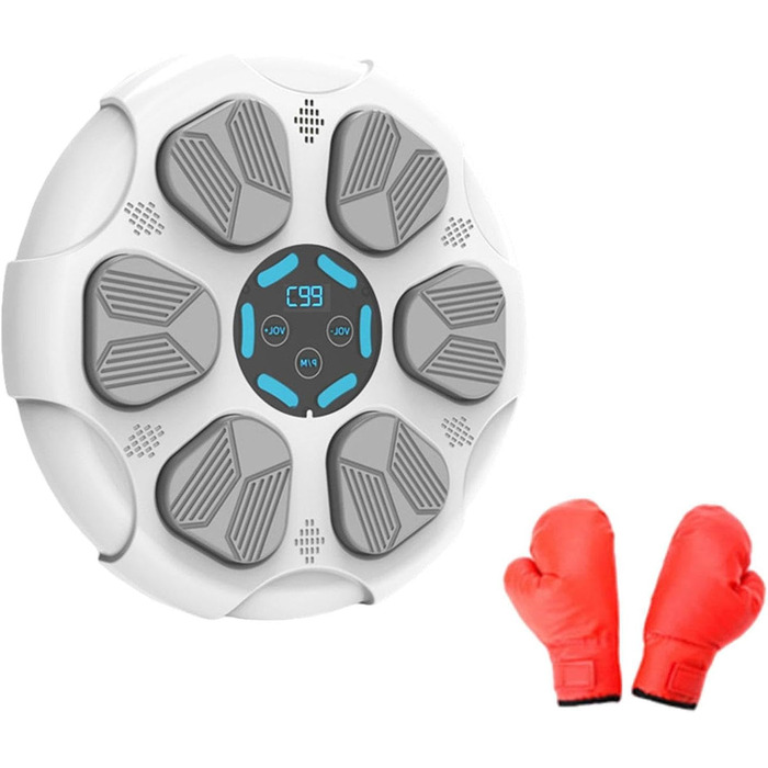 Електронна музична бокс-машина kowaku з LED-підсвіткою, Bluetooth, 9 режимами швидкості та рукавичками для дорослих і дітей, настінна