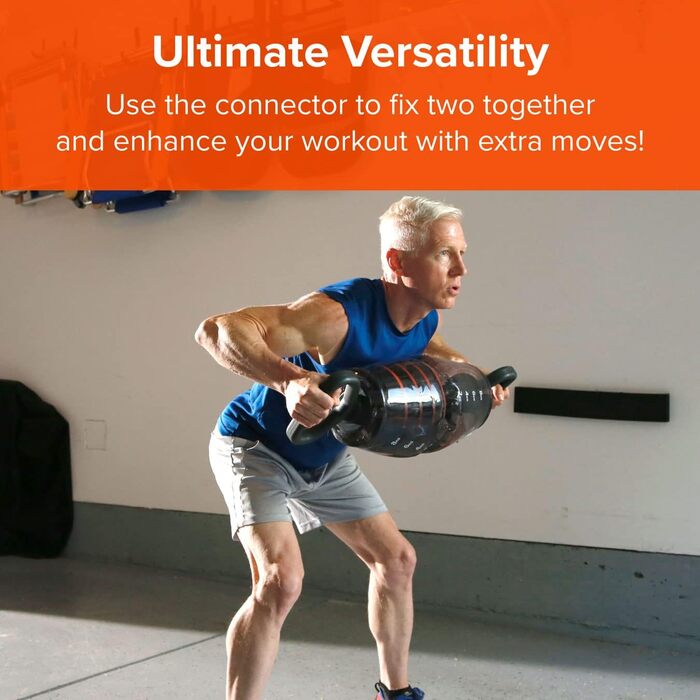 Гантелі-гирі змінні, набір | Водяні гирі для фітнесу та силових тренувань | Кегль-гиря для кор-тренінгу та балансу | Міцний дизайн