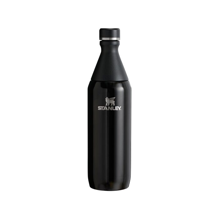 Термос Stanley 1913 All Day Slim 0.6л Чорний - нержавіюча сталь, зберігає холод до 6 год, лід до 11 год, без BPA, герметичний, можна мити в посудомийці