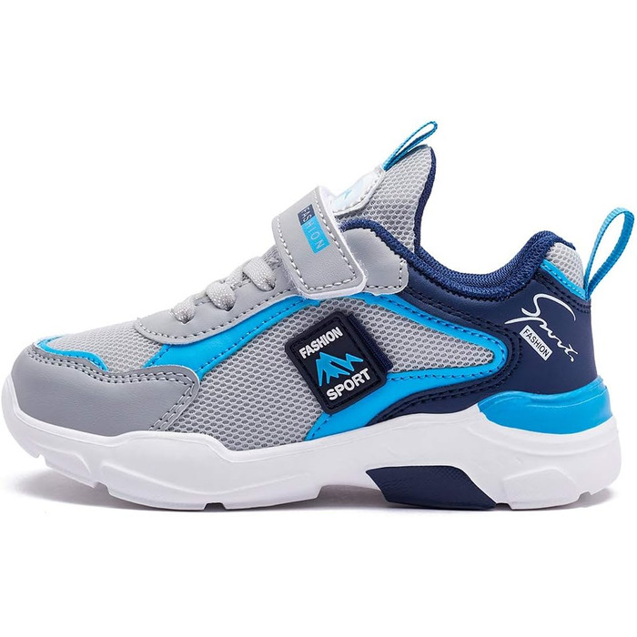 Дитячі кросівки для дівчаток та хлопчиків. Легкі, дихаючі, спортивні кросівки для занять спортом, фітнесу, бігу та ходьби. Унісекс, розмір 36 EU, блакитні.