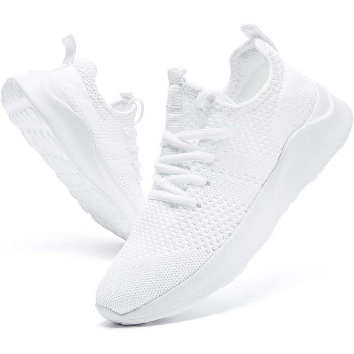 Жіночі кросівки Damen для бігу, тенісу та активного відпочинку, білі, 43 EU, дихаючі, легкі, з антиковзким протектором