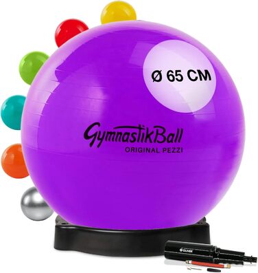 Фітнес-м'яч Pezziball Standard з підставкою для м'яча та насосом