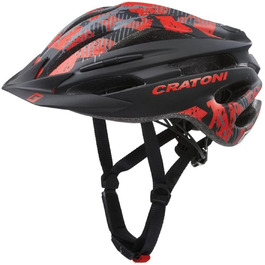 Велосипедний шолом Cratoni Pacer MTB чорний/червоний, захисний для гірського велосипеда