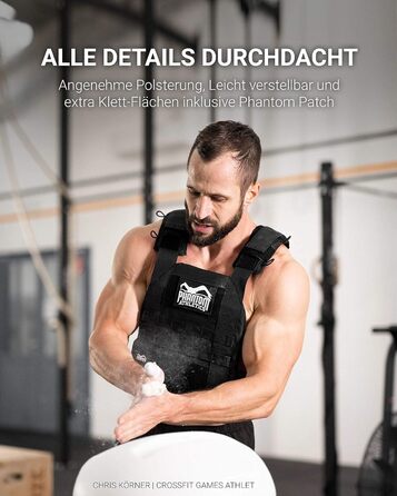 Важільна жилетка Phantom Athletics, різні ваги - легке регулювання (набір дисків 9кг (20LB), без жилетки)