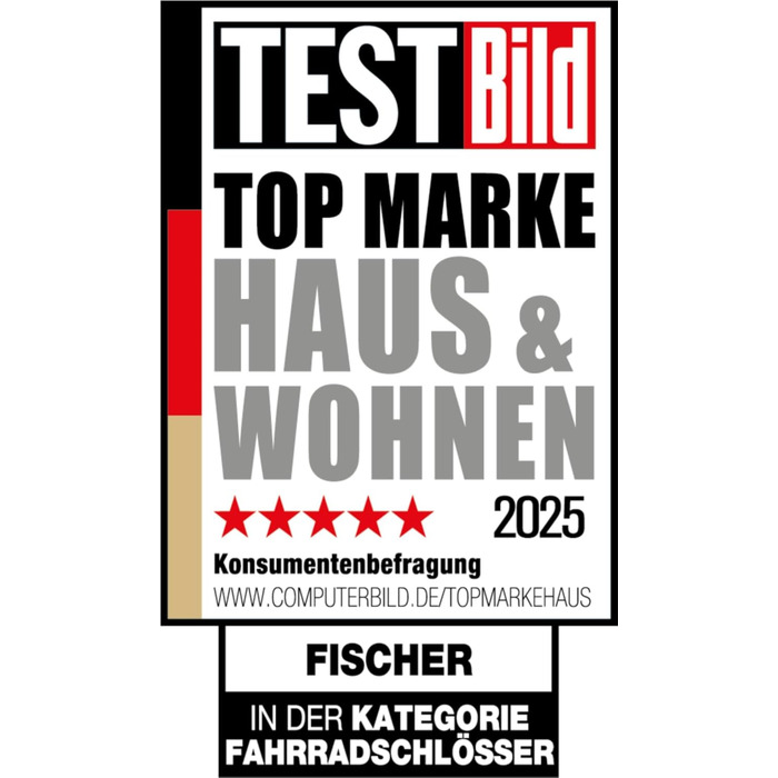 Замок велосипедний складний Fischer PROTEC PLUS FN110, 110 см, 2 ключі