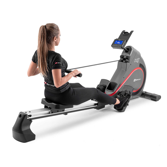 Гребний тренажер Hop-Sport HS-095R Spike сірий