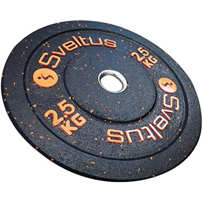 Олімпійський дисковий гриф Sveltus 2,5 кг, гумовий