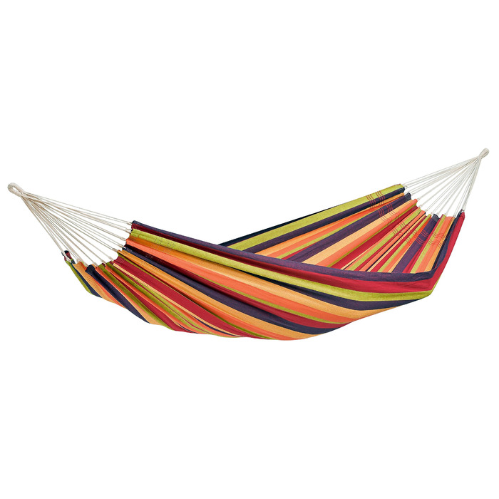 Гамак класичний Amazonas Lambada Tropical бразильський, 210x140 см, до 150 кг, кольоровий смугастий