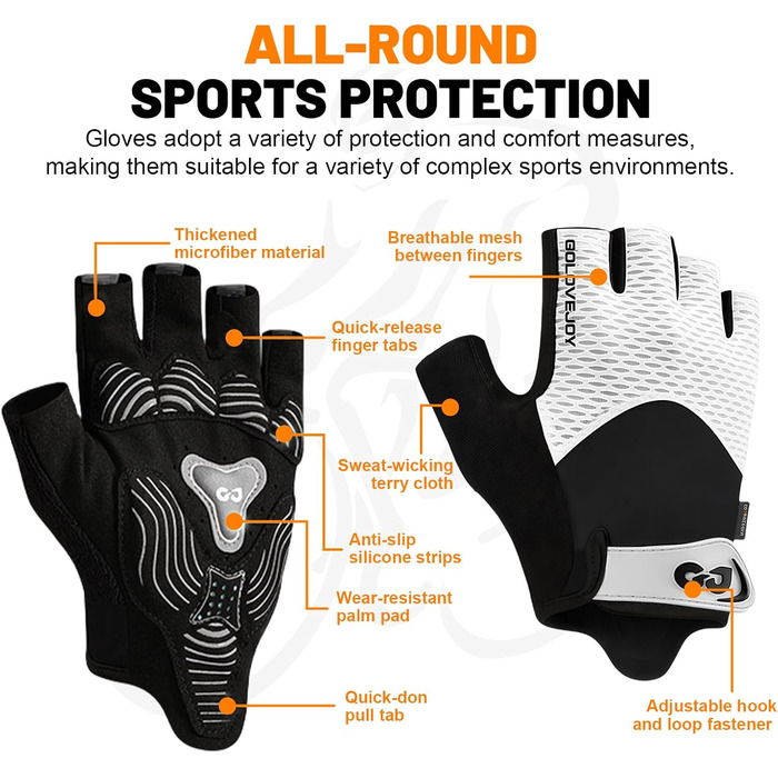 Велосипедні рукавички Flintronic напівпальцеві для чоловіків та жінок, спортивні рукавички з антиковзаючим покриттям та амортизацією, дихаючі рукавички для гірського велосипеда, шосе, фітнесу, рожевий, M