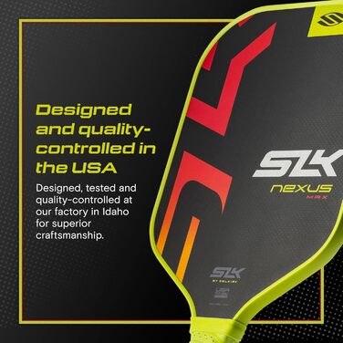 Падл для піклболу SLK Nexus: обличчя SpinFlex з графітом, ядро SX4 (13 мм), червоний, покращений оберт, універсальний | 2025