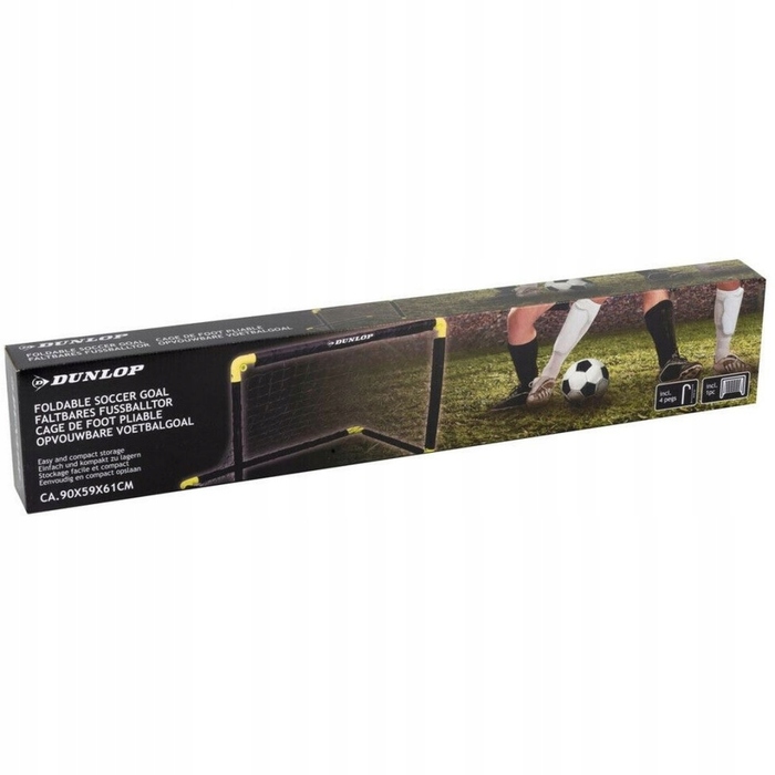 Переносні складані футбольні ворота Dunlop, 90x61x59 см