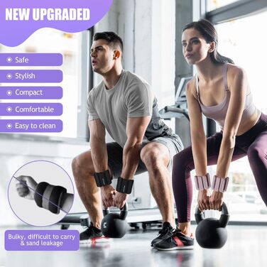 Набір манжет для ніг та рук 1.8 кг (0.9 кг кожна) для фітнесу, кардіо та силових тренувань, рожевий