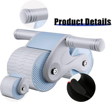 AB Roller TWSOUL: тренажер для пресу з автоматичним відскоком та килимком, для силових тренувань