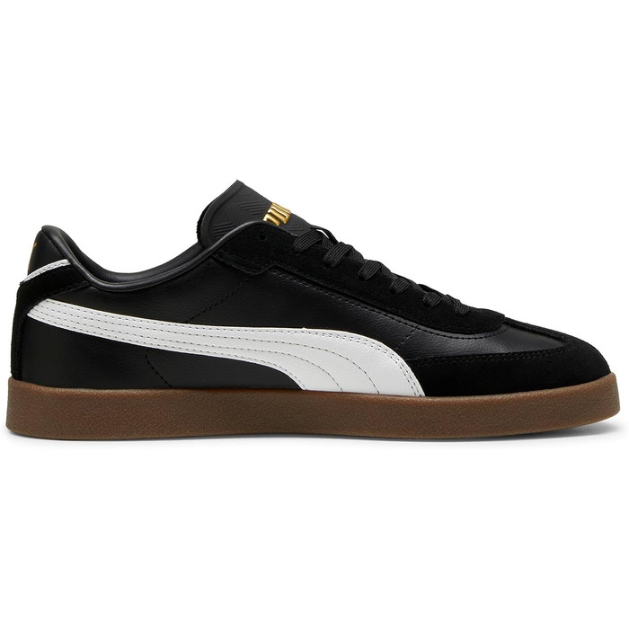 Кросівки PUMA Club II Era унісекс (чорні з білим та золотим) — 40 EU