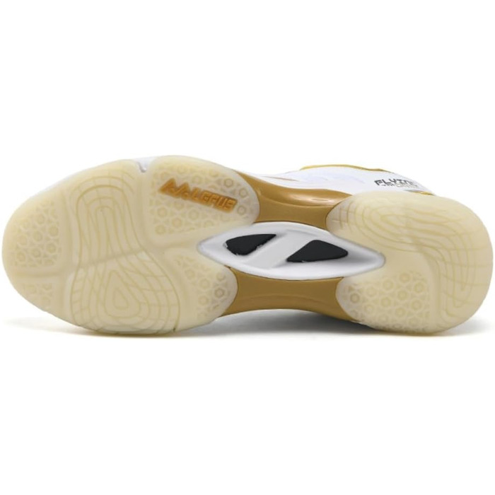 Кросівки для гандболу чоловічі та жіночі: дихаючі, з антиковзким покриттям, для тренувань та змагань, білі, золоті, 38 EU