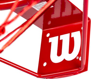 Баскетбольний щит Wilson NBA для вулиці, настінний, з кільцем 45 см, сіткою в кольорах NBA та комплектом кріплень