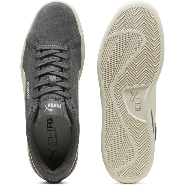 Кросівки Puma Smash V2 Low-Top унісекс, темно-сірі з білим (Cool Dark Gray Warm White), розмір 44 EU
