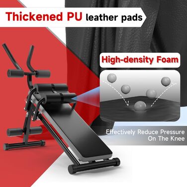 Тренажер для пресу та всього тіла з LCD-монітором, до 150 кг (чорно-сірий)