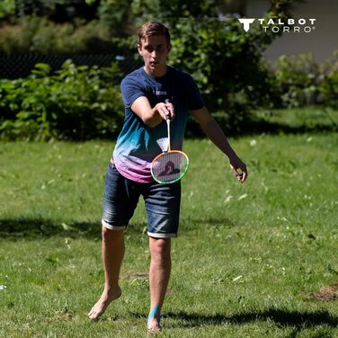 Набір для бадмінтону Talbot-Torro 4 Attacker Plus: 4 ракетки, 3 воланчики, сітка, сумка