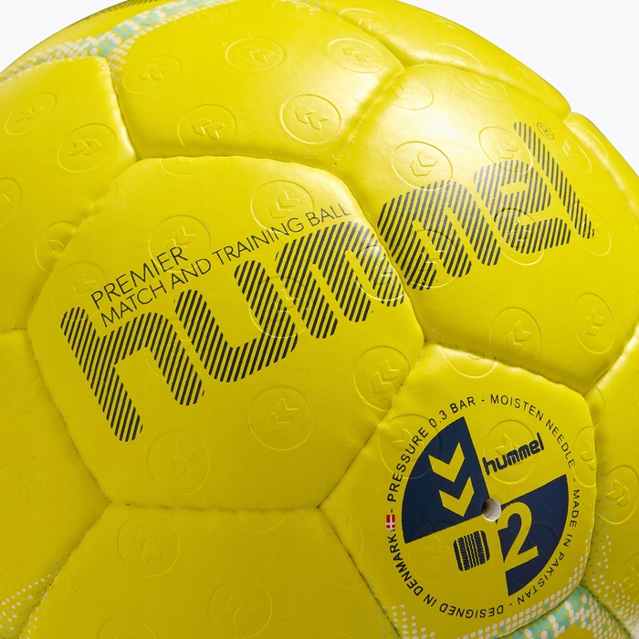 Гандбольний м'яч Hummel Premier HB, жовто-біло-синій, розмір 3