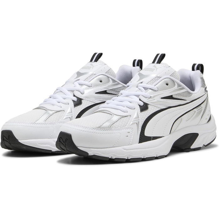 Кросівки Puma Milenio Tech чоловічі білі, чорні, срібні - 47 EU