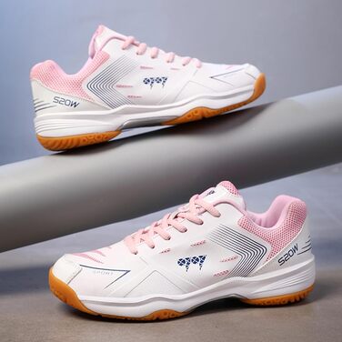 Унісекс тенісні кросівки: легкі, дихаючі, для залу та вулиці (білий рожевий, 40 EU)