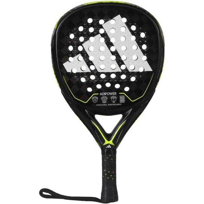 Тенісний м'яч Adidas Adipower Padelschläger (3.2) чорний/жовтий