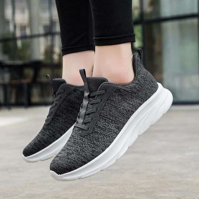 Сліпони чоловічі DimaiGlobal - спортивні кросівки без шнурівків, дихаючі, для занять спортом та відпочинку (43 EU, темно-сірий)