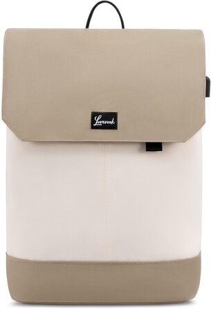 Рюкзак для дівчат-підлітків LOVEVOOK 15,6'' з USB, антивикрадальний, для школи та ноутбука, бежевий