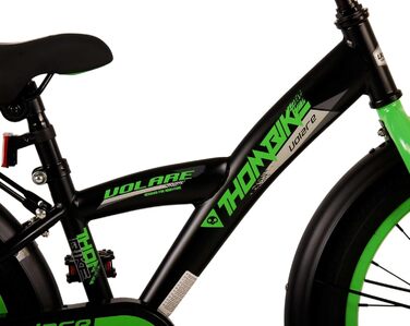 Дитячий велосипед Volare Thombike 18 дюймів для хлопчиків, чорний/зелений