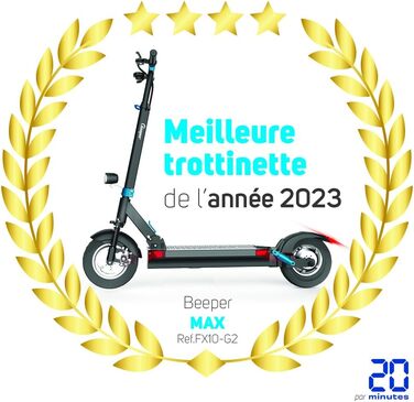 Електросамокат BEEPER Max з сигналізацією, 10 дюймів, 500 Вт, 48 В