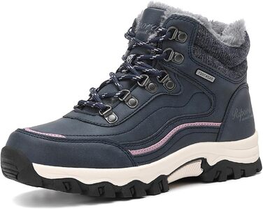 Жіночі зимові черевики: теплі трекінгові черевики для снігу, розмір 36-41 (синій, 38 EU)