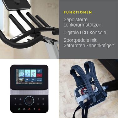 Велотренажер Bluefin Fitness TOUR SP з Bluetooth, додатком для смартфона, підтримкою Kinomap, Live Video Streaming, відеотренуваннями, для домашнього спортзалу