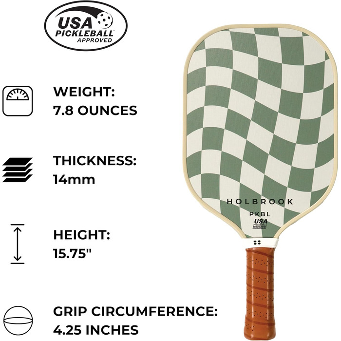 Пікбол ракетка Holbrook Performance: карбон, графіт, Day N' Night (Center Court)