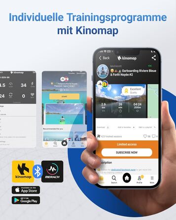 MERACH 4-в-1 велотренажер складаний, Hometrainer з LCD монітором та вимірюванням пульсу, магнітне ергометр, фітнес-велосипед для дому, срібний