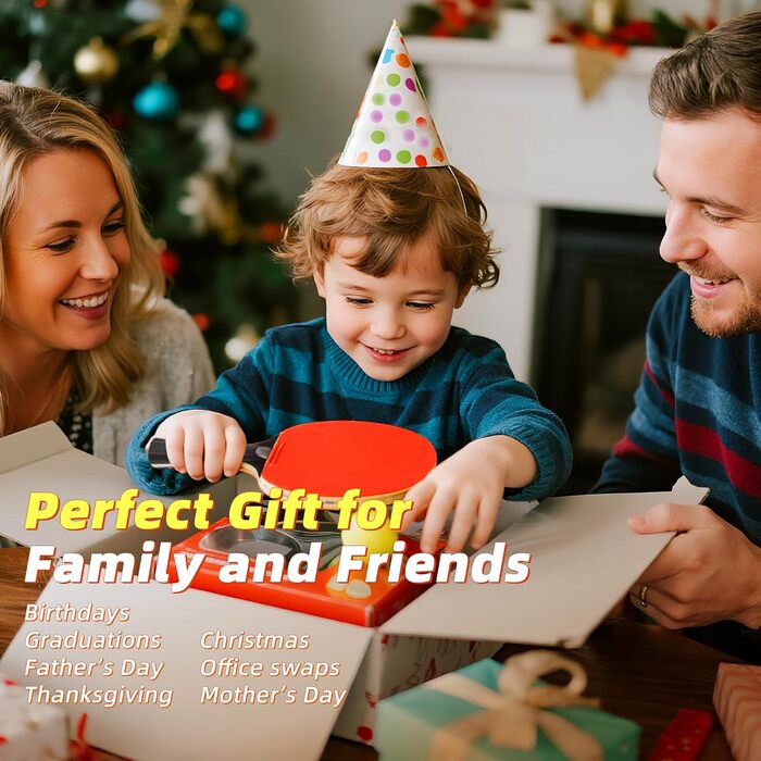 Набір для пінг-понгу: 4 ракетки та 8 м'ячів для гри в приміщенні та на вулиці