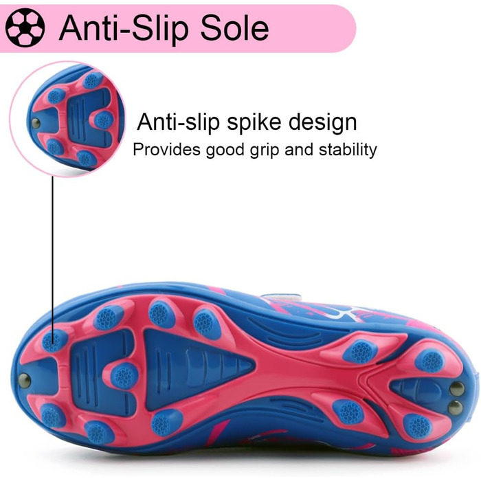 Дитячі футбольні бутси для хлопчиків та дівчаток, унісекс, рожеві, 28-37 EU