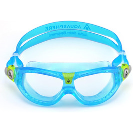 Дитяча плавальна маска Aqua Sphere Seal Kid 2 з прозорими лінзами, бірюзова