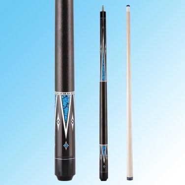 Більярдний кий для початківців 121,9 см з канадського клена, Junior розмір, блакитна обробка