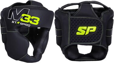 Захисний шолом для боксу Starpro M33 з маскою, чорний, для боксу, кікбоксингу, MMA, Крав Мага, муай-тай, чоловічий і жіночий, 180° огляд, розмір XXS, гарне поглинання поту